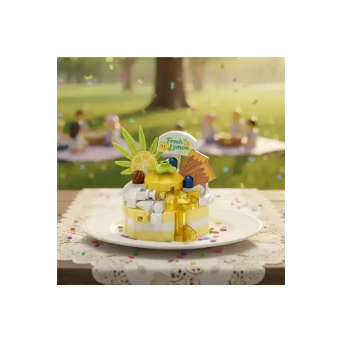 Loz Block Oyuncak Limonlu Pasta 160 Parça LZ-8643