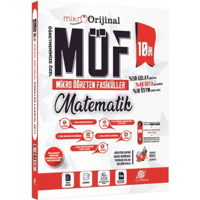 Mikro Orijinal 10.Sınıf Matematik Möf Set 2025-26