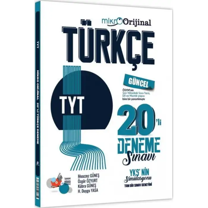 Mikro Orijinal TYT Türkçe 20 li Deneme Sınavıı 2025-26