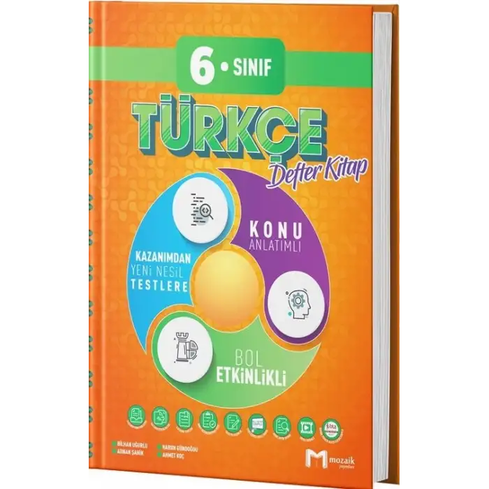 Mozaik 6.Sınıf Türkçe Defter 2025-26