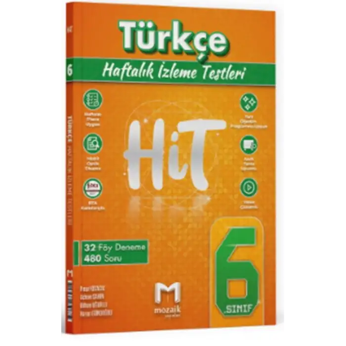 Mozaik 6.Sınıf Türkçe Hit 32Li Deneme 2025-26