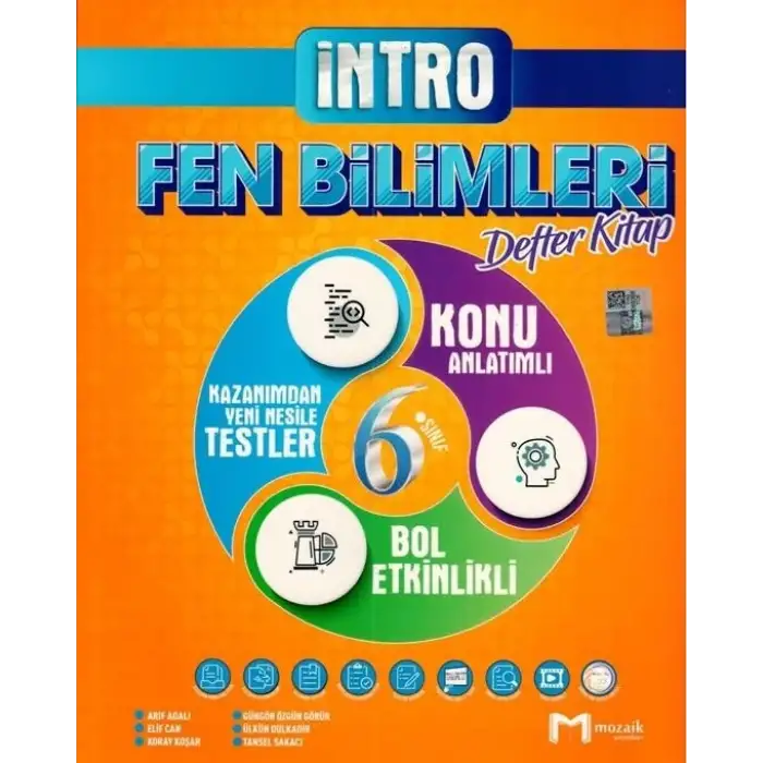 Mozaik 6.Sınıf Fen Bilimleri İntro Defter 2025-26