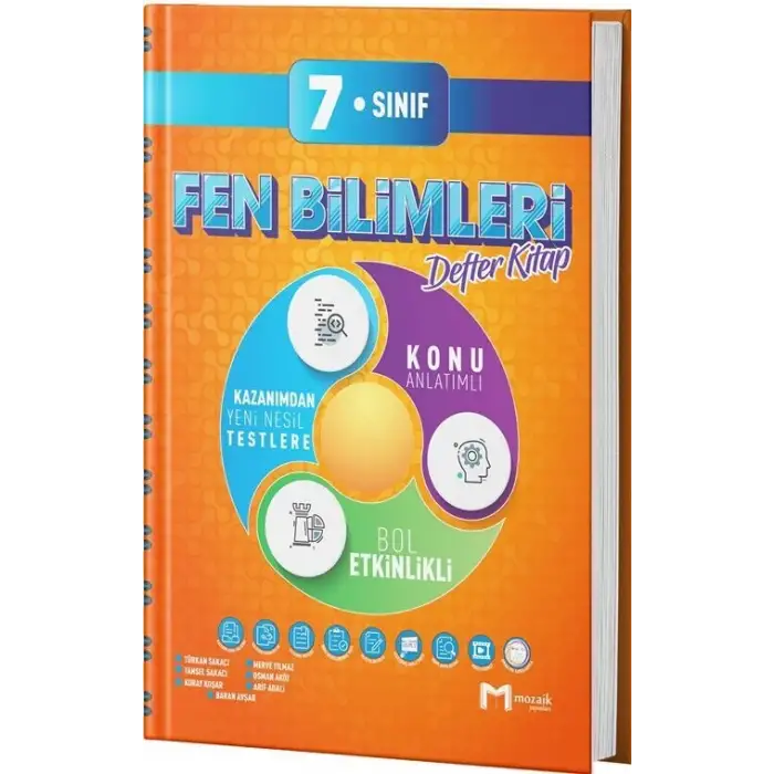 Mozaik 7.Sınıf Fen Bilimleri İntro Defter 2025-26