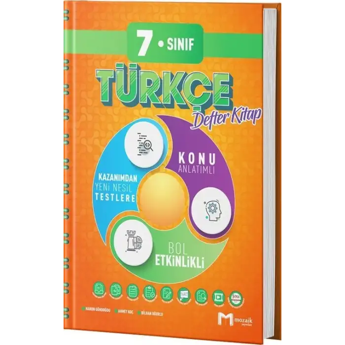 Mozaik 7.Sınıf Türkçe Defter 2025-26