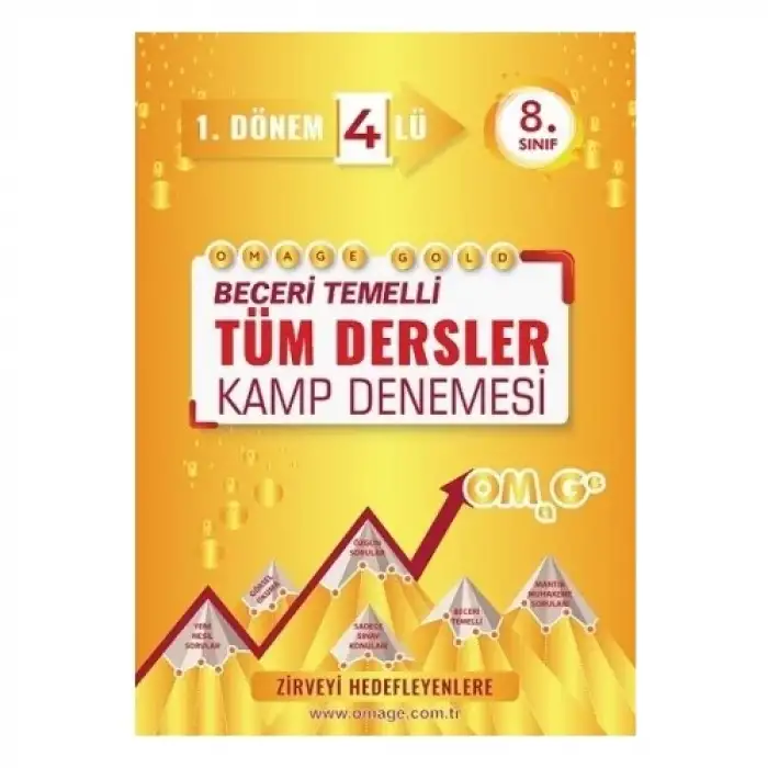 Omage 8.Sınıf 1. Dönem Tüm Dersler 4’lü Gold Kamp Denemesi Kampanyalı