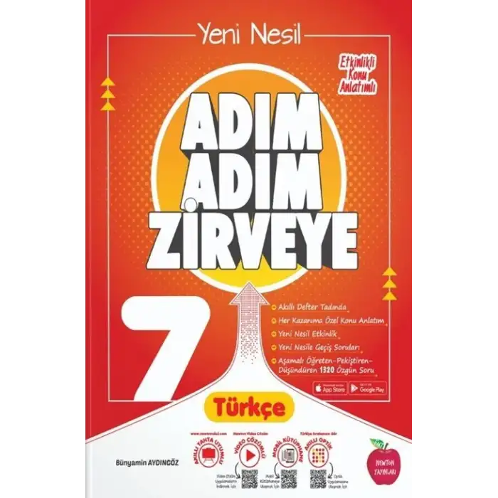 Newton 7.Sınıf Türkçe Adım Adım Zirveye Soru Bankası 2024-25
