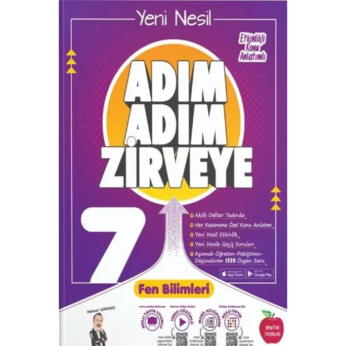 Newton 7.Sınıf Fen Bilimleri Adım Adım Zirveye Soru Bankası 2025