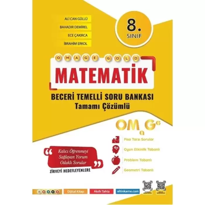Omage 8. Sınıf  Gold Matematik Soru Bankası 2023