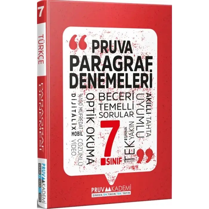 Pruva 7.Sınıf Paragraf Denemeleri 2025-26