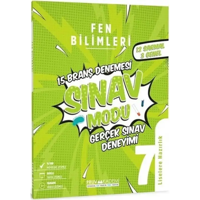 Pruva 7.Sınıf Fen Bilimleri Sınav Modu Branş Denemesi
