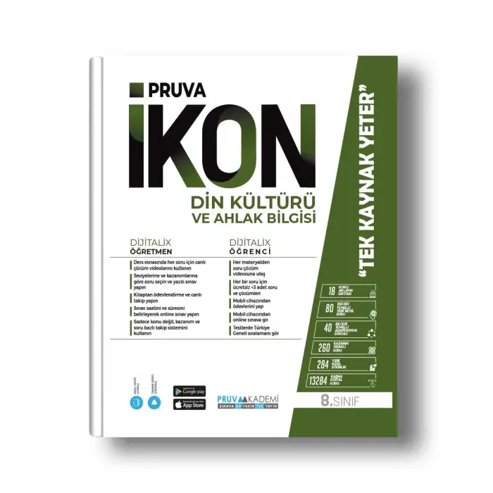 Pruva 8.Sınıf Din Kültürü İkon Etkinlikli Soru Bankası