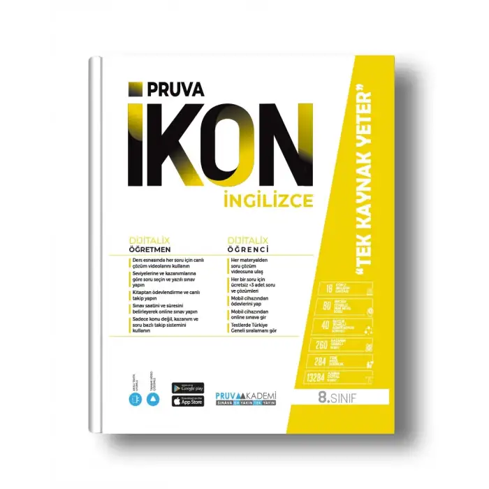 Pruva 8.Sınıf İngilizce İkon Etkinlikli Soru Bankası