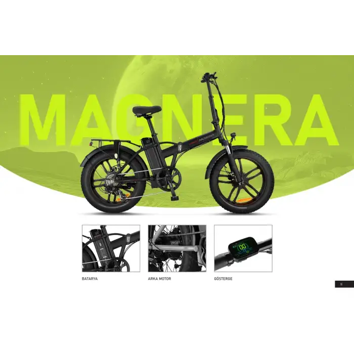 Ümitbisiklet Mosso Magnera E-Bike 7Spd Hyd-Mat Antrasit 2015 ( 36V13AH )