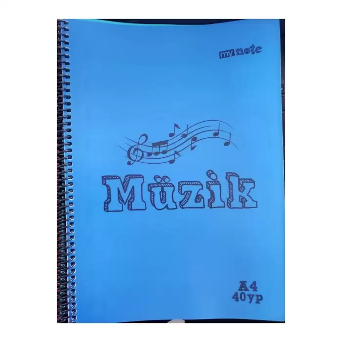 Umur Mynote Müzik Defteri Flex Defter Pp Kapak Spiralli A4 40 Yp.