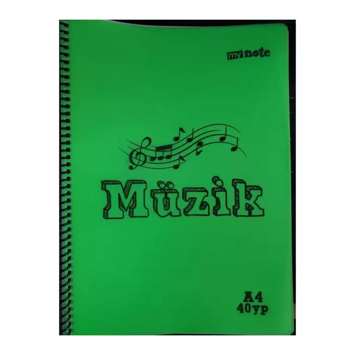 Umur Mynote Müzik Defteri Flex Defter Pp Kapak Spiralli A4 40 Yp.