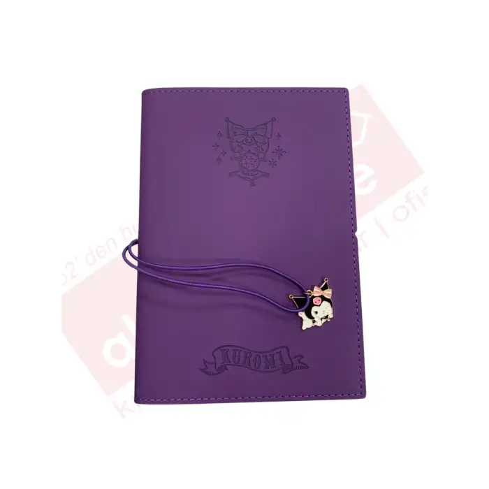 Vj Victorias Journals 13x18 Kuromi Geçmeli Vegan Kap.Lastikli Günlük 525-2122