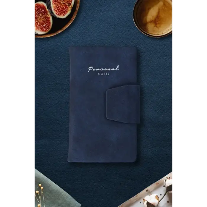 Vj Victorias Journals 9.6x16.6 Mıknatıslı Çizgili Defter Lacivert 96 Yp 124-1121