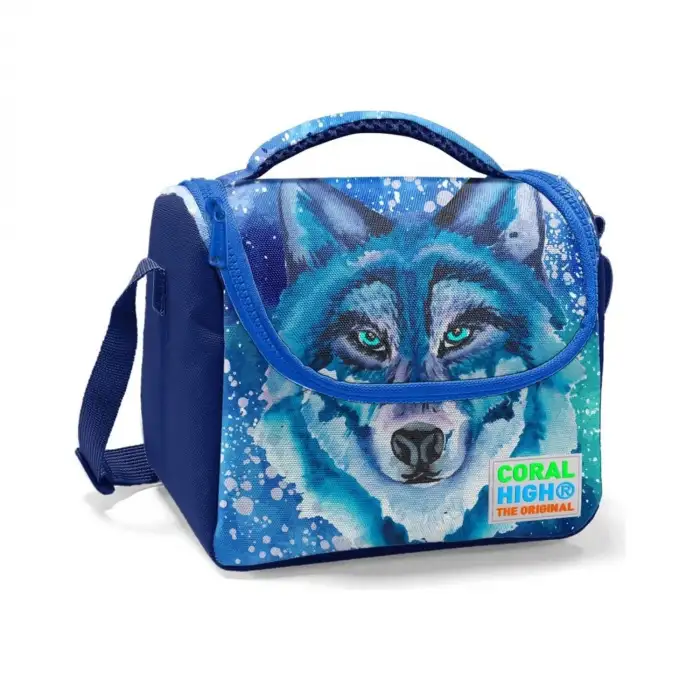 Yaygan Coral High Kids Lacivert Mavi Kurt Desenli Thermo Beslenme Çantası 11743