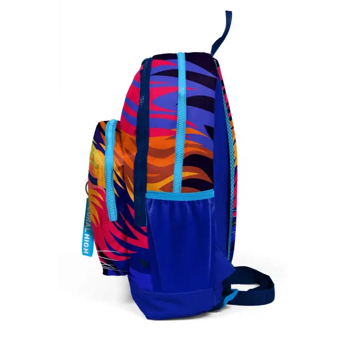 Yaygan Coral High Kids Lacivert Saks Aslan Desenli Dört Bölmeli Okul Sırt Çantası 23741