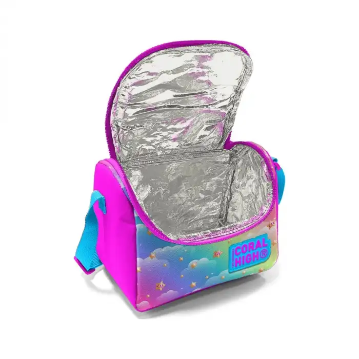 Yaygan Coral High Kids Mavi Pembe Zürafa Desenli Thermo Beslenme Çantası 11861