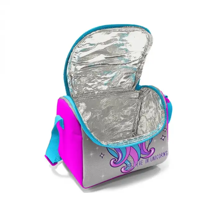 Yaygan Coral High Kids Pembe Su Yeşili Avokado Desenli Simli Thermo Beslenme Çantası 11855