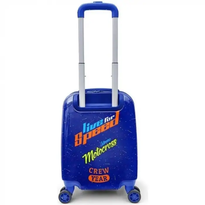 Yaygan Coral Hıgh Mini Motorsiklet Desenli Çekçekli Valiz 16733