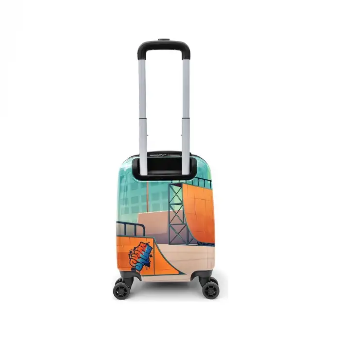 Yaygan Coral Hıgh Mini Turuncu Kaykay Desenli Çekçekli Valiz 16742