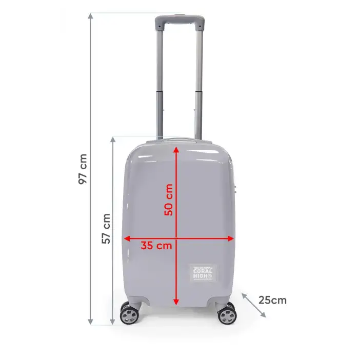 Yaygan Coral Hıgh Mini Valiz Desenli Kabin (50cm)16531