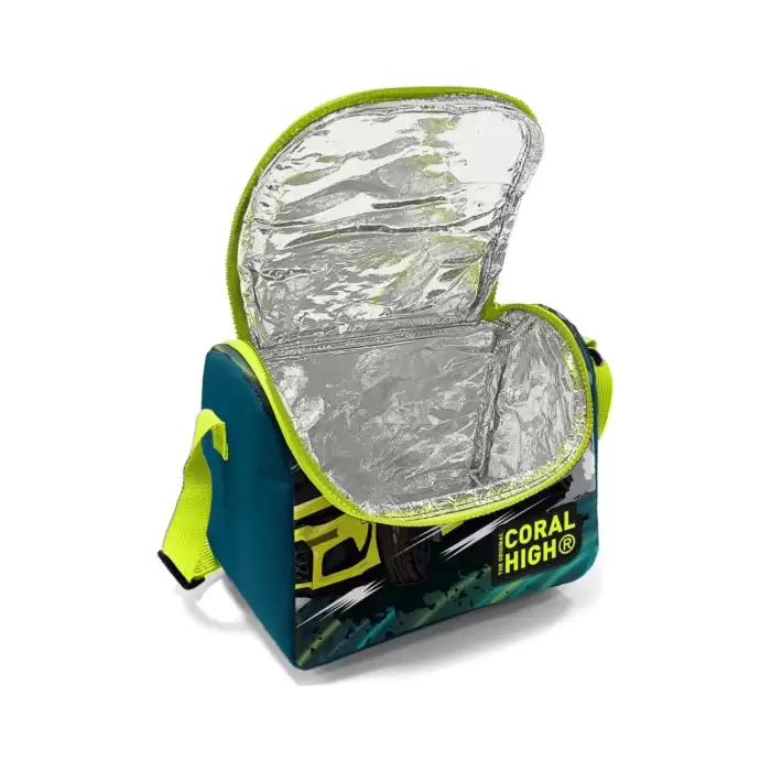 Yaygan Coral Hıgh Nefti Fosforlu Sarı Araba Desenli Thermo Beslenme Çantası 11852