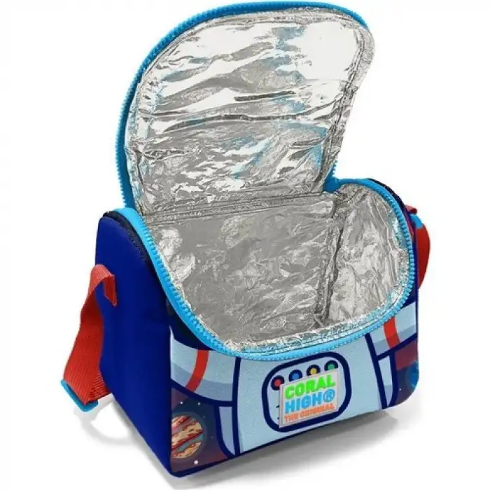 Yaygan Coral Hıgh Saks Mavi Astronot Desenli Thermo Beslenme Çantası 11724
