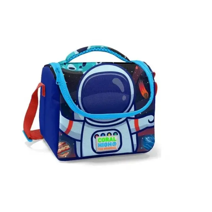 Yaygan Coral Hıgh Saks Mavi Astronot Desenli Thermo Beslenme Çantası 11724