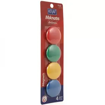 Kraf Mıknatıs Blisterli 4cm 4 Lü 504g
