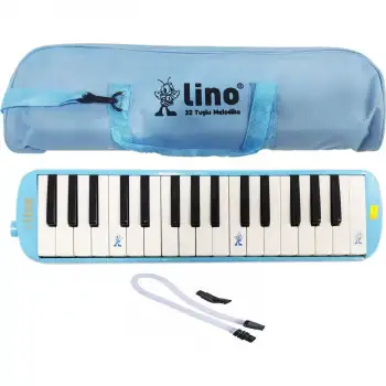 Lino Melodika 32 Tuşlu Bez Çanta Ln-32-Pmvs Pastel Mavi