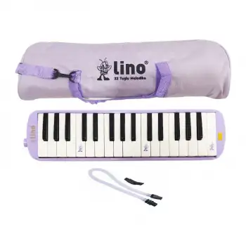 Lino Melodika 32 Tuşlu Bez Çanta Ln-32-Pmrs Pastel Mor