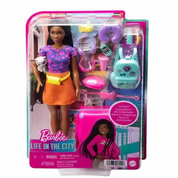 Mattel Barbıe Brooklyn Seyahatte Bebeği Ve Aksesuarları Mtl-Hgx55
