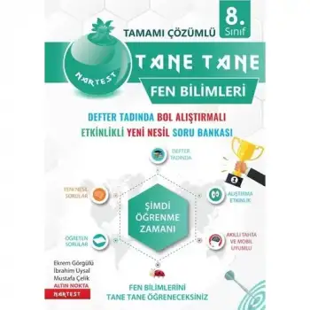 Nartest 8.Sınıf Yeşil Tane Tane Fen Bilimleri Soru Bankası 2022