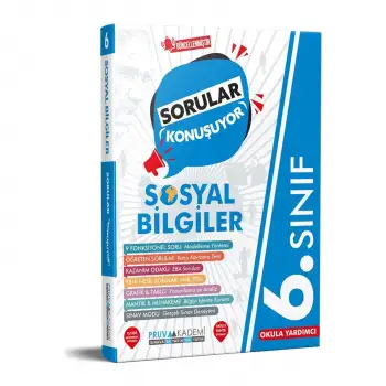 Pruva 6.Sınıf Sosyal Bilgiler Sorular Konuşuyor Soru Bankası 2025-26