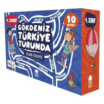 Mavi Kirpi Gökdeniz Türkiye Turunda 4.Sınıf Seti (10 Kitap)