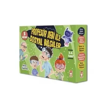 Timaş Profesör Debi İle Sosyal Bilgiler Set (5kitap)