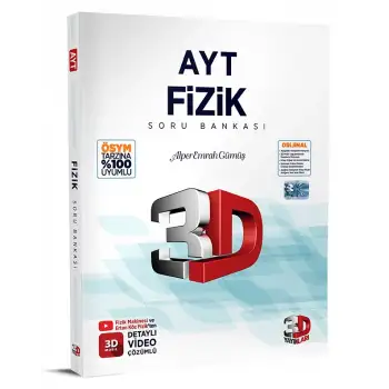 3D Ayt Fizik Soru Bankası 2025-26