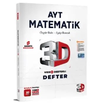 3D Ayt Matematik Video Destekli Defter Vdd 2025-26