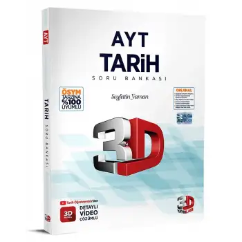 3D Ayt Tarih Soru Bankası 2025-26