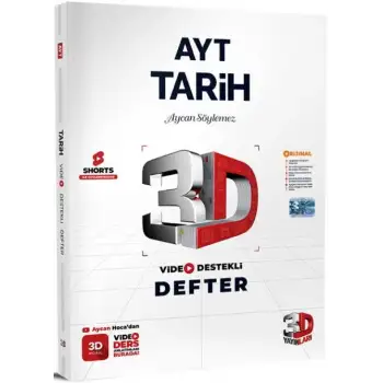 3D Ayt Tariih Video Destekli Defter Vdd 2025-26