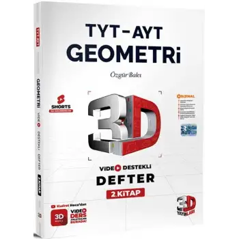3D Tyt-Ayt Geometri Video Destekli Defter 2.Kitap 2025-26