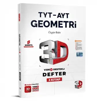3D Tyt Ayt Geometri Video Destekli Defter 2. Kitap