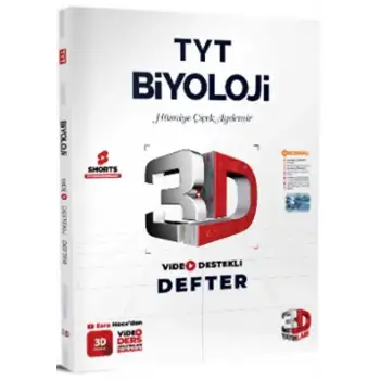 3D Tyt Biyoloji Video Destekli Defter Vdd 2025-26