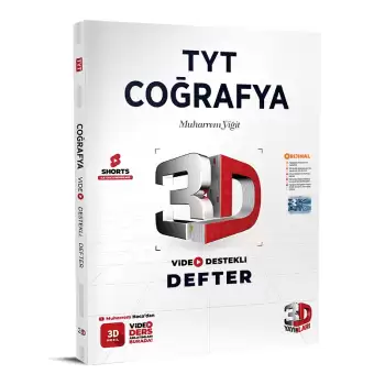 3D Tyt Coğrafya Video Destekli Defterı 2023 Vdd