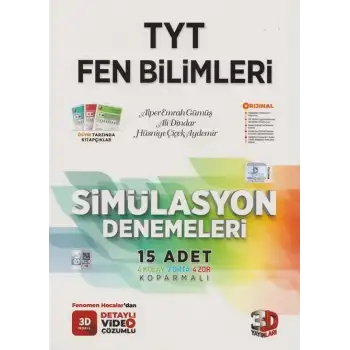 3D Tyt Fen Bilimleri Similasyon Deneme 15 Li 2025-26