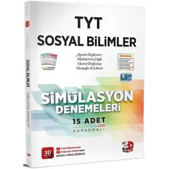 3D Tyt Sosyal Bilimler Similasyon Deneme 15 Li 2025-26
