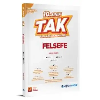 Eğitimvadisi 10.Sınıf Felsefe Tam Anlatım Kitabı 2025-26